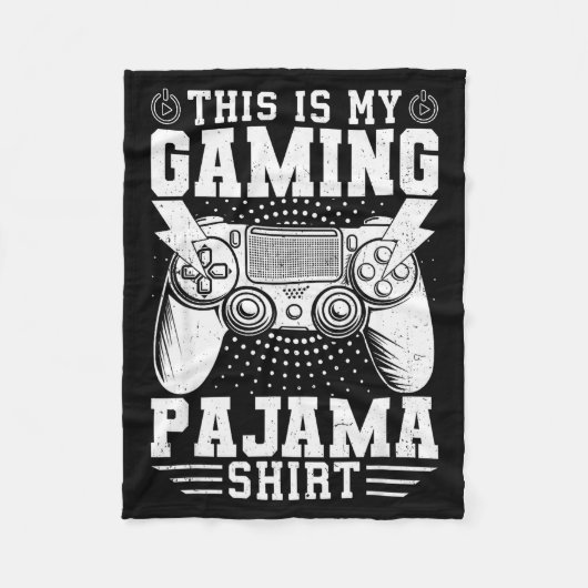 Couverture Polaire Video Game This Is My Gaming Pajama Funny Gamer Bo (Devant)