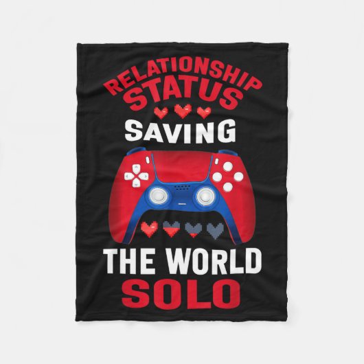 Couverture Polaire Video Games Valentines Day Gamer Gaming  (Devant)