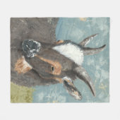 Couverture Polaire Vie agricole - Chèvre gris (Devant (Horizontal))