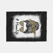Couverture Polaire Vie Bleached Maman Vie Leopard Messager Bun Femmes (Devant (Horizontal))