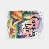 Couverture Polaire Vie de camping (Devant (Horizontal))