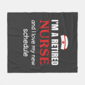 Couverture Polaire Vie infirmière | Je Suis Une Infirmière Retraitée (Devant (Horizontal))