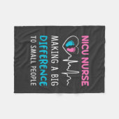 Couverture Polaire Vie infirmière | Nicu Nurse (Devant (Horizontal))