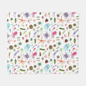 Couverture Polaire Vie marine colorée (Devant (Horizontal))