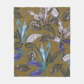 Couverture Polaire Vieille texture murale avec fissures, arrière - pl (Devant)