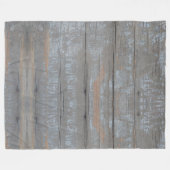 Couverture Polaire vieilles planches de bois (Devant (Horizontal))