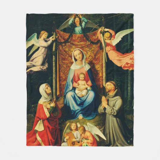 Couverture Polaire Vierge à l'Enfant, Ste Adélaïde et St François (Devant)