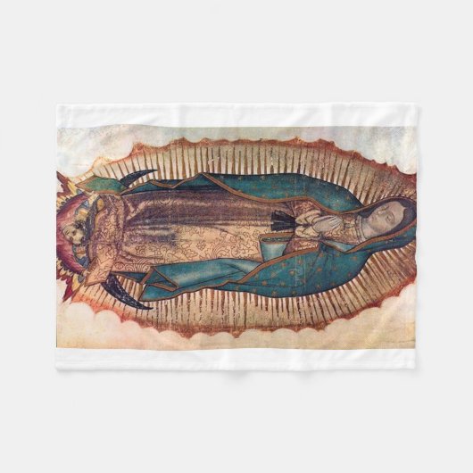 Couverture Polaire Vierge de Guadalupe (Devant (Horizontal))