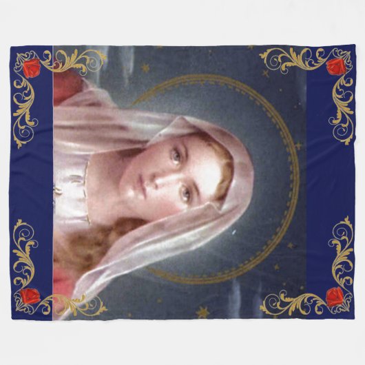 COUVERTURE POLAIRE VIERGE MARIE (Devant (Horizontal))