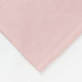 Couverture Polaire Vierge rose moderne Script Girl Monogramme Nom (Coin)