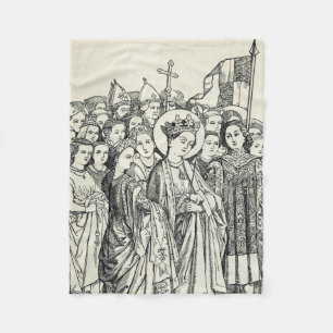 Couverture Polaire Vierge Saint Ursula et martyr