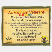 COUVERTURE POLAIRE VIETNAM VETERAN (Devant (Horizontal))