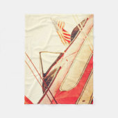 Couverture Polaire Vieux avion de combat Patriot Rouge (Devant)