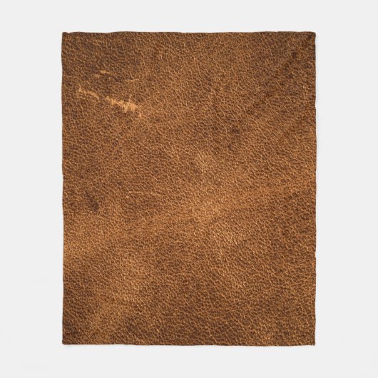 Couverture Polaire Vieux cuir marron (Devant)
