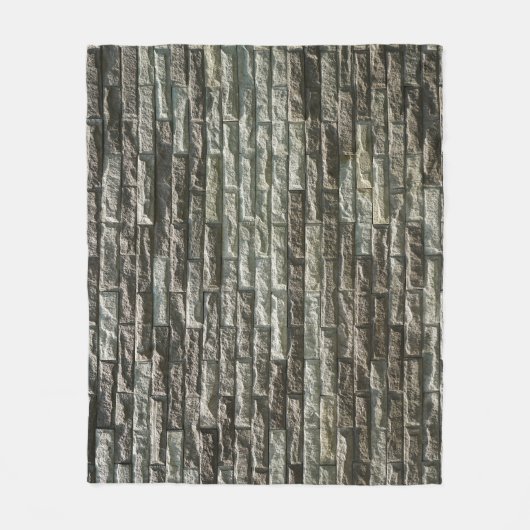 Couverture Polaire Vieux mur de briques : Texture dénudée (Devant)