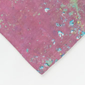 Couverture Polaire Vieux mur peint en vert avec une texture rouille.  (Coin)