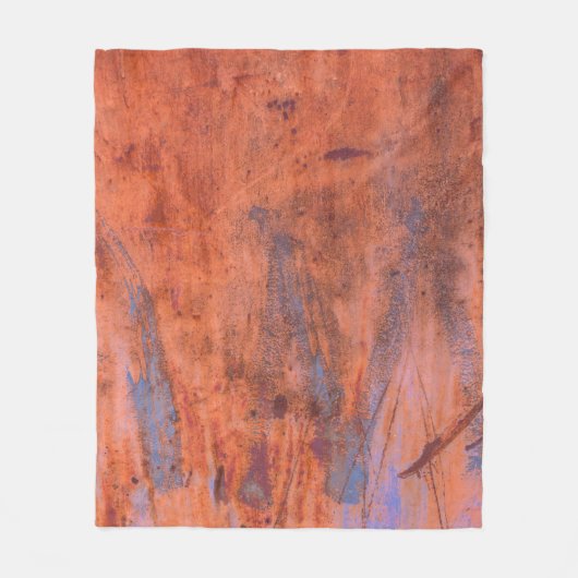 Couverture Polaire Vieux patiné rouille texturéabstrait, vieilli, vie (Devant)