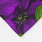Couverture Polaire Vigne de Clematis pourpre (Coin)