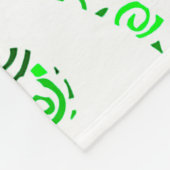 Couverture Polaire Vignes vert et rose (Coin)