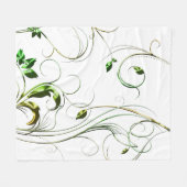 Couverture Polaire Vignes vert jaune (Devant (Horizontal))