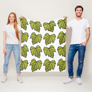 Couverture Polaire Vignes Vertes Feuilles de Vigne
