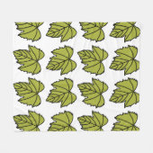 Couverture Polaire Vignes Vertes Feuilles de Vigne (Devant (Horizontal))