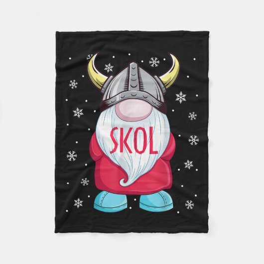 Couverture Polaire Viking Gnome Skol Noël Norse Pajama Viking Me (Devant)