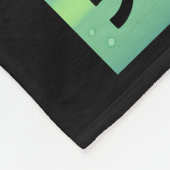 Couverture Polaire Viking Navire Et Lumières Du Nord (Coin)