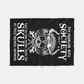 Couverture Polaire Viking Nordic Valhalla Odin Funny Problème de soci (Devant (Horizontal))