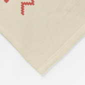 Couverture Polaire Vilain joyeux pull de Noël guitare acoustique (Coin)