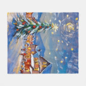 Couverture Polaire Village d'hiver (Devant (Horizontal))