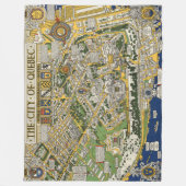 Couverture Polaire Ville de carte du Québec (Devant)