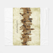 Couverture Polaire Ville de Cleveland Ohio (Devant (Horizontal))