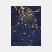 Couverture Polaire Ville Des États-Unis La Nuit. (Devant)