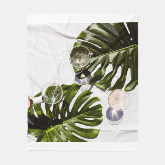 Couverture Polaire Vin blanc sur verres (Devant)