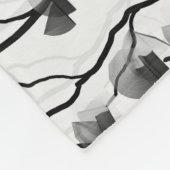 Couverture Polaire Vin Escalade moderne noir blanc gris peint (Coin)