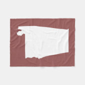 Couverture Polaire Vin russe et Alabama blanc (Devant (Horizontal))