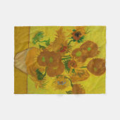 Couverture Polaire Vincent Van Gogh 15 Peinture de tournesols (Devant (Horizontal))