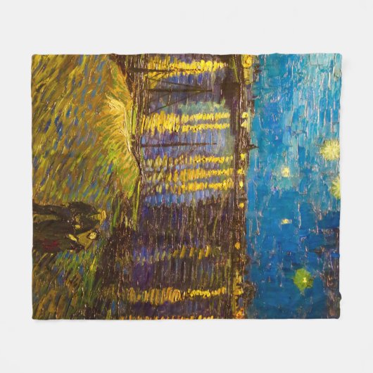 Couverture Polaire Vincent van Gogh Art Fleece Blanche (Devant (Horizontal))