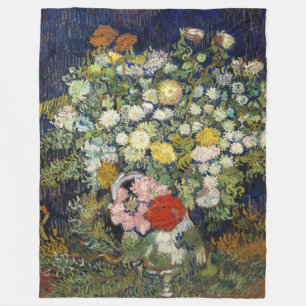 Couverture Polaire Vincent van Gogh - Bouquet de fleurs dans un vase