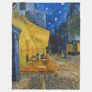 Couverture Polaire Vincent van Gogh - Café Terrasse en soirée