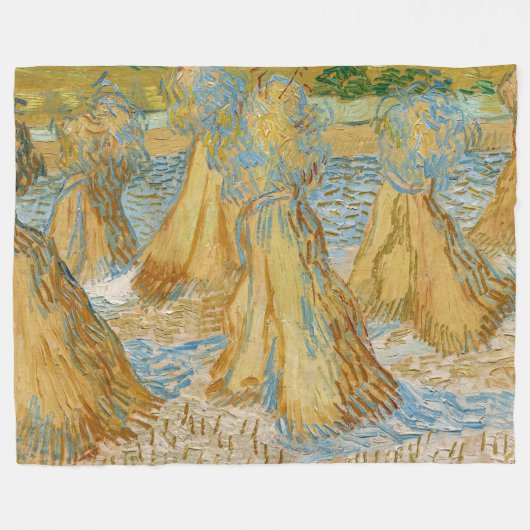 Couverture Polaire Vincent van Gogh - Chênes du blé (Devant (Horizontal))