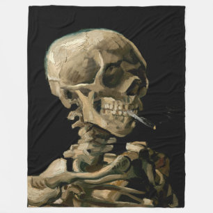 Couverture Polaire Vincent van Gogh - Crâne fumant une cigarette