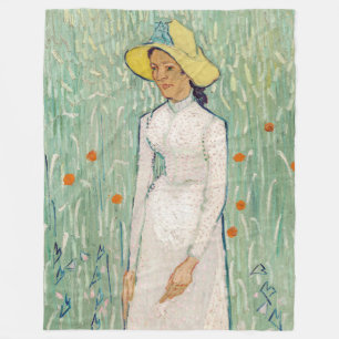Couverture Polaire Vincent van Gogh - Fille en blanc