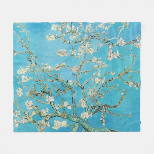 Couverture Polaire Vincent van Gogh - Fleur d'amandes (Devant (Horizontal))