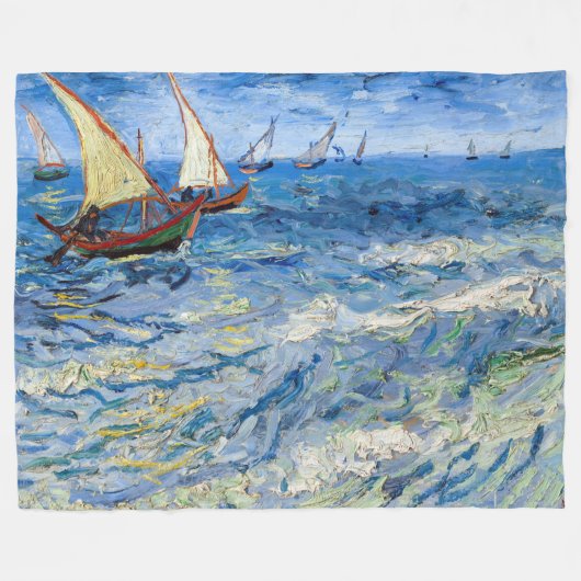 Couverture Polaire Vincent van Gogh - La mer aux Saintes-Maries (Devant (Horizontal))