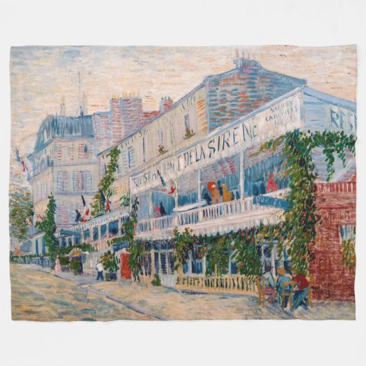 Couverture Polaire Vincent van Gogh - Le Restaurant de la Sirene (Devant (Horizontal))