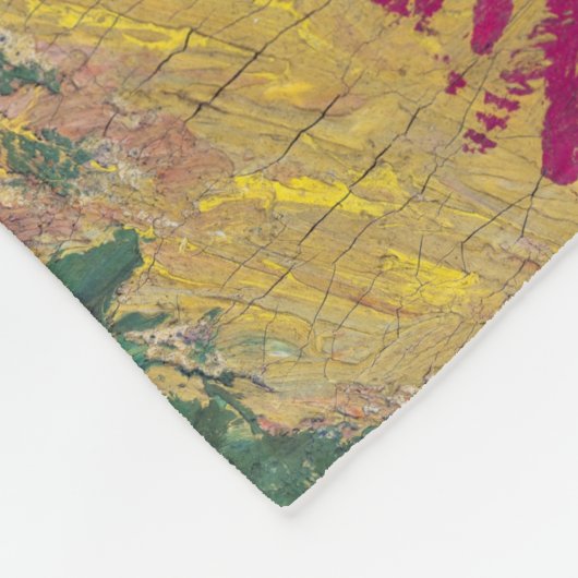 Couverture Polaire Vincent van Gogh - Le Train Bleu (Coin)