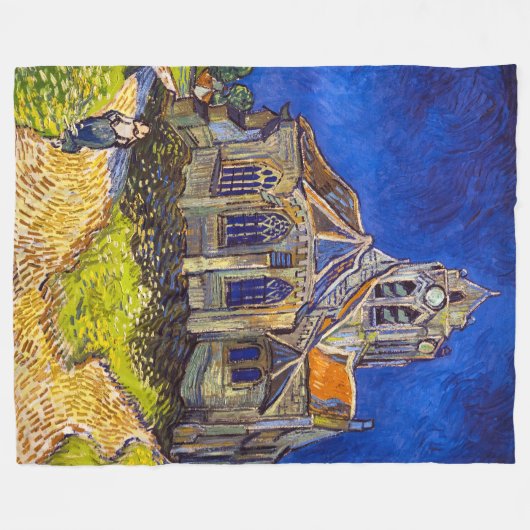 Couverture Polaire Vincent van Gogh - L'église d'Auvers (Devant (Horizontal))