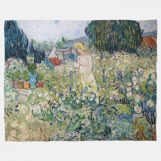 Couverture Polaire Vincent van Gogh - Miss Gachet dans son jardin (Devant (Horizontal))